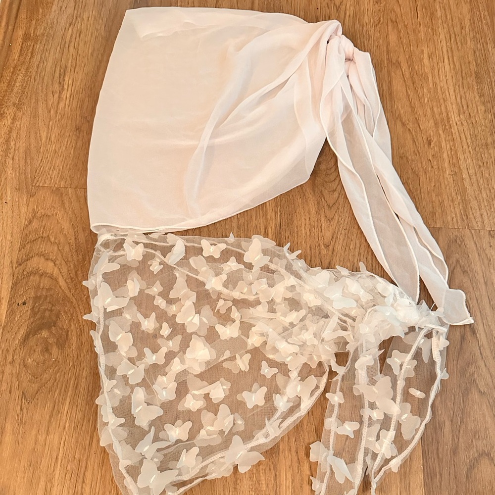Sheer White Cover-Up Sarongs